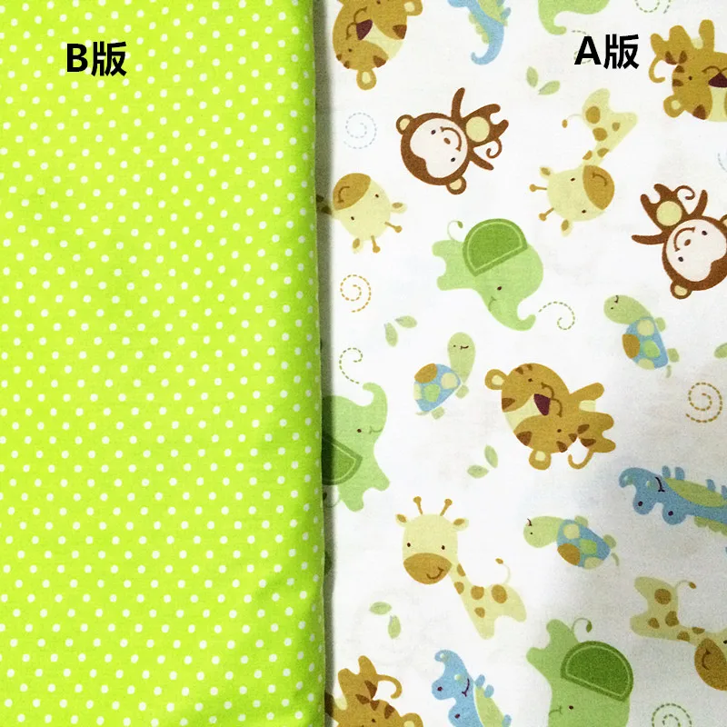 160 см* 50 см обезьяна мультфильм ребенок с принтом хлопчатобумажная Кровать Простыня пододеяльник льняная наволочка шторы ткань для шитья qulit ткани