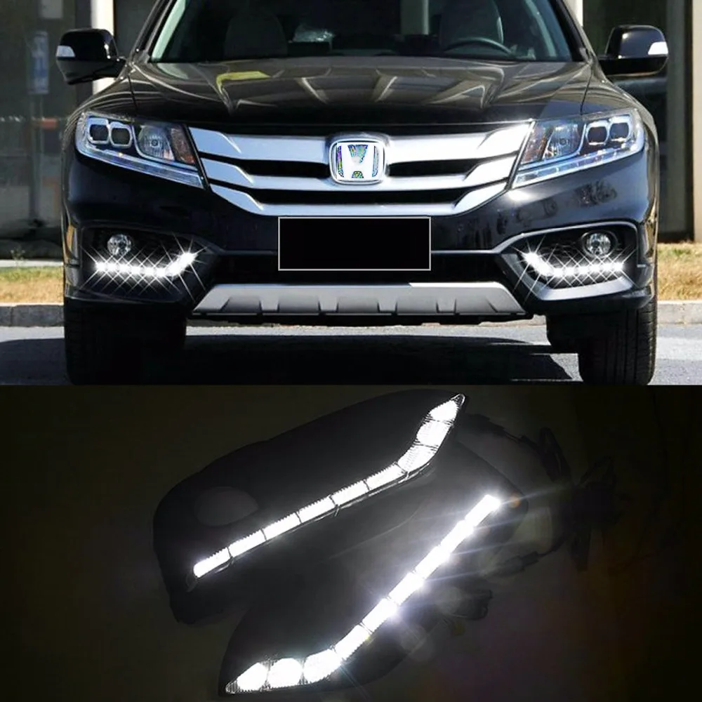 

Auto Car LED Lights DRL daytime running headlight Driving Lamp Set Replacement For Honda Crosstour 2015 2016 2017