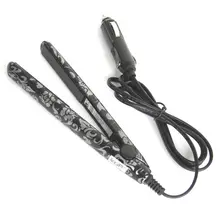 Профессиональный Выпрямитель для волос с индикатором, мини титановые выпрямитель для волос для автомобиля