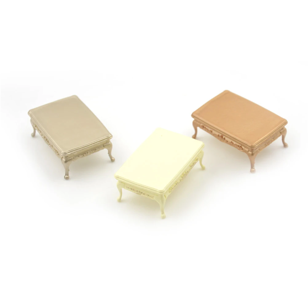 Dollhouse Miniature Furniture Tea Table End Table Living Room Decoration 5.1*3.4*2cm Dollhouse Miniature Furniture Tea Table End Table Living Room Decoration 5.1*3.4*2cm