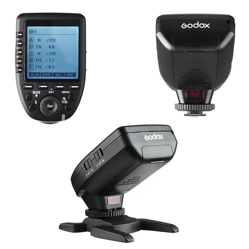  Godox XPro-C Wireless Flash Trigger Transmitter X System for Flash Support E-TTL II Auto HSS + 2PCS