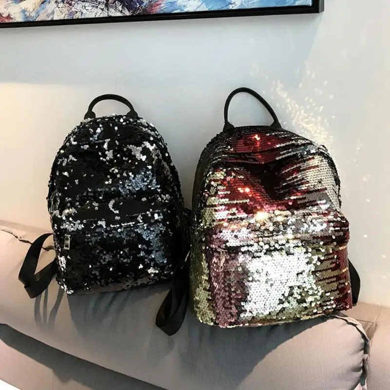 Sequins Glitter Bling Backpacks Teenager Girls PU Leather Backpack Girls Shoulder School Bag Travel Rucksack 8 Sequins Glitter Bling Backpacks Teenager Girls PU Leather Backpack Girls Shoulder School Bag Travel Rucksack 13