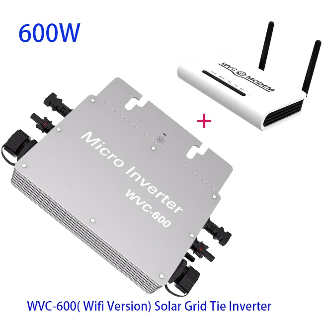 WVC 600 Вт wifi версия микро солнечный Встроенный инвертор с wifi-MODEM-433MHZ водонепроницаемый 600 Вт микро Чистая синусоида сетка галстук инвертор