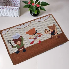 Удовлетворить хороший длинный кухня ковра этаже спальня жизни коврики для прихожей хлопок ПВХ пунктирной противоскользящим входная дверь ванной открытый