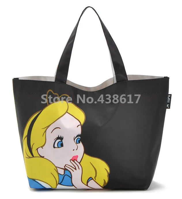 Us 13 5 Black Alice In Wonderland Women Shoulder Bags Handbag Waterproof Tote Ping Bag Lunch For S Handle Satchel From Us 13 5 Black Alice In Wonderland Women Shoulder Bags Handbag Waterproof Tote Ping Bag Lunch For S Handle Satchel From