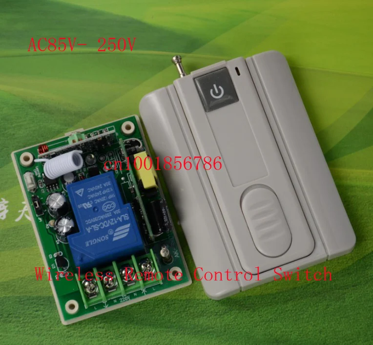 

110V RF Wireless Remote ControlSwitch AC85V-280V Full3000W Receiver Transmitter Big wiring terminal Stable Secure multifunction