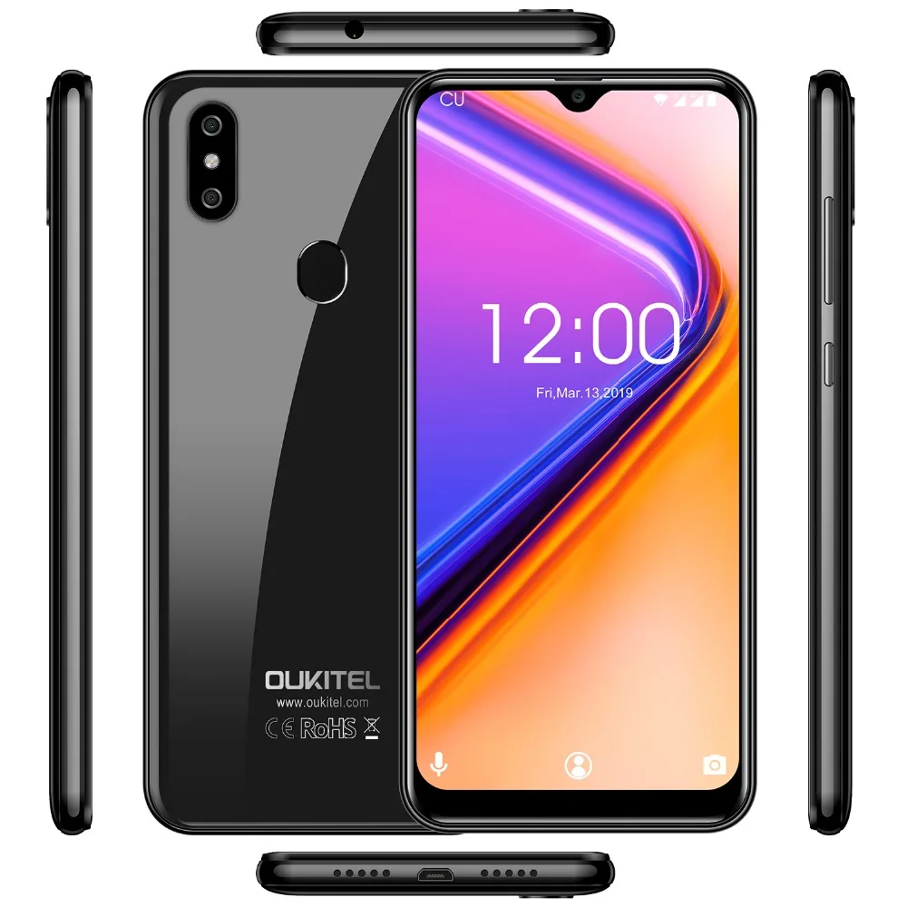 OUKITEL C15 Pro+ 6,088 ''19:9 мобильный телефон Android 9,0 Pie 3 ГБ 32 ГБ MT6761 водослива смартфон Face ID 5G WiFi 4G мобильный телефон