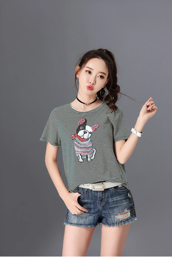 t shirt T1039 army green-4