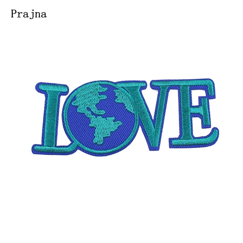 Prajna Love Earth Embroidered Patch Astronaut Iron On Patches Sew