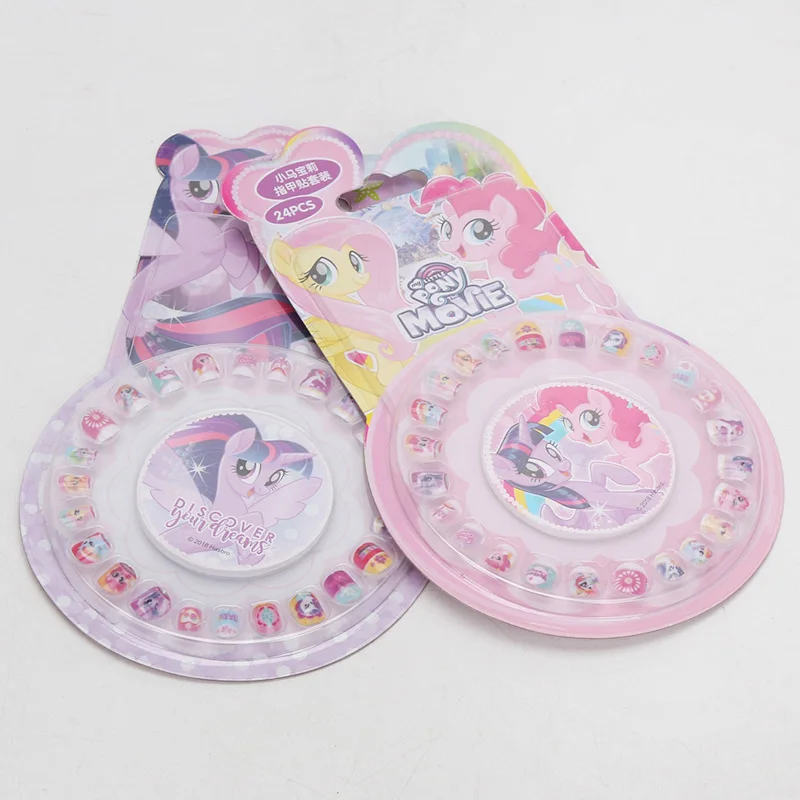 Новые игрушки My Little Pony ПВХ наклейки пони упаковка детские для ногтей девочек