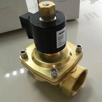 

GOGO 2 way brass Normally open large 2 inch water solenoid valves for irrigation price cheap 220v ac 50mm zero pressure start