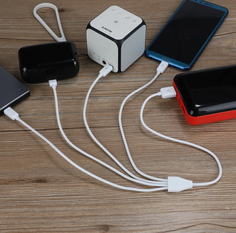 50 см 4 в 1 кабель зарядного устройства микро usb питания USB сразу|Кабели для