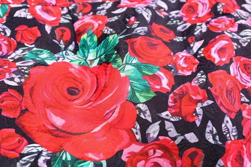 Женские винтажные костюмы-двойки LD LINDA DELLA, рубашка с длинным рукавом и принтом роз и элегантная юбка миди с разрезом сзади, осень
