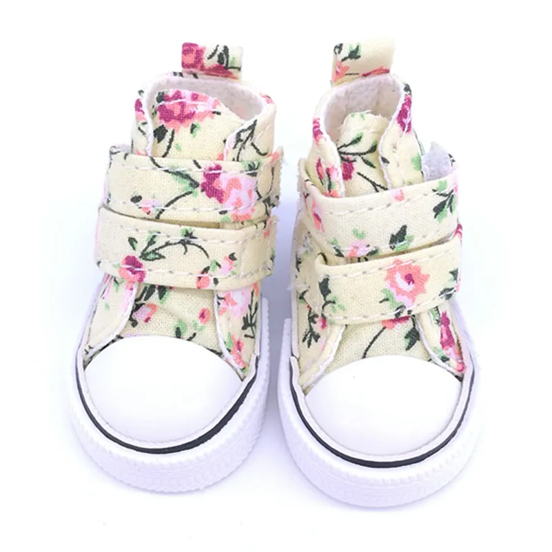 6cm Mini Shoes For Paola Reina Doll Fashion Mini Toy Gym Shoes for Tilda 1/4 Bjd Doll Footwear for Dolls Accessories