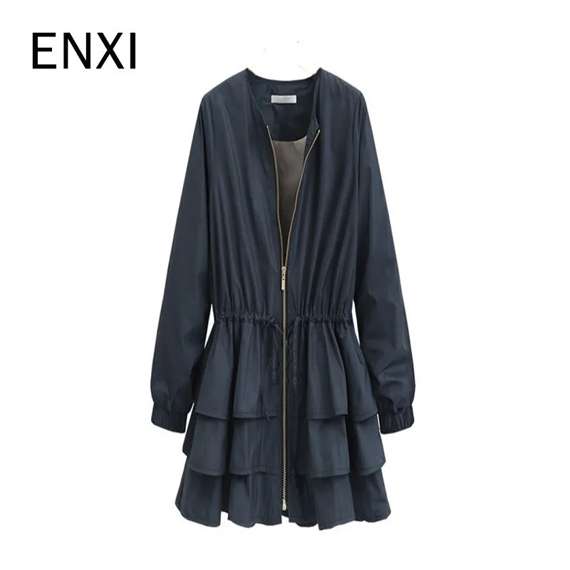 

ENXI Autumn Winter Maternity Coat Maternity Zipper Clothing Jacket Trench Women Maternity Outerwear Pregnant Coat