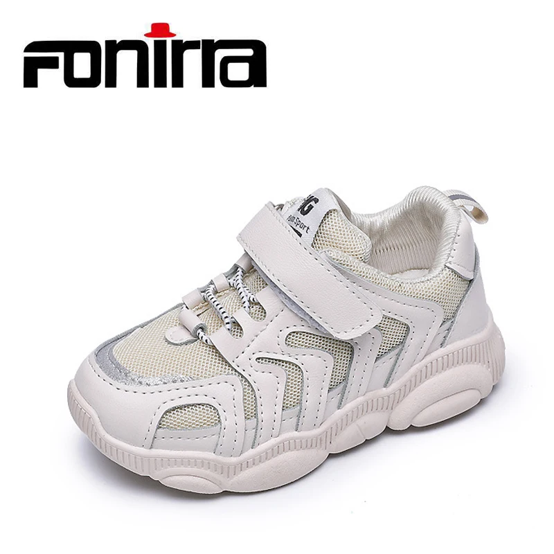 

Fonirra Hot Sale New Spring Children Fashion Sneakers Boys Casual Running Shoes Kids Mesh Hook&Loop School Shoes 623
