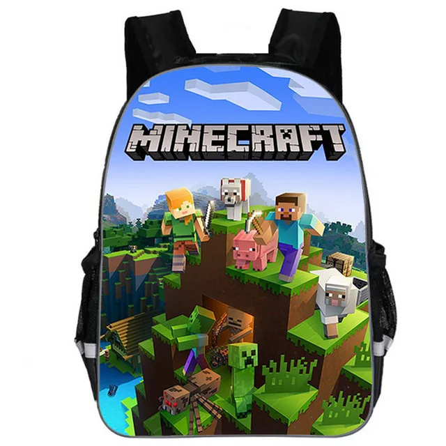 

11/13/16/18 inch Minecraft School Backpack Cartoon School Bags for Boy,Girls Kindergarten Primary Bag Baby Bags