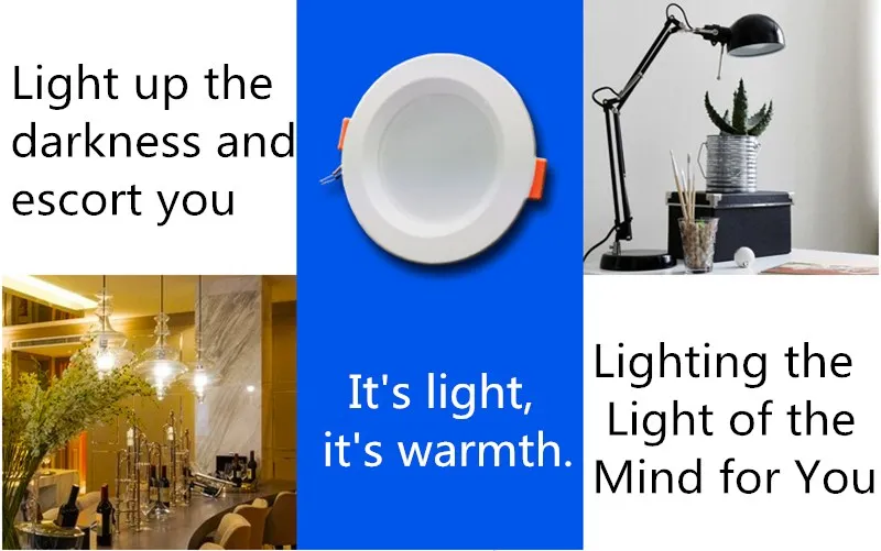 LED Downlight 3w 5W 7w 9w 12w 18w 220V LED Recessed Ceiling Spot Light  Panel Down Light Round LED Lighting Cool/ Warm White