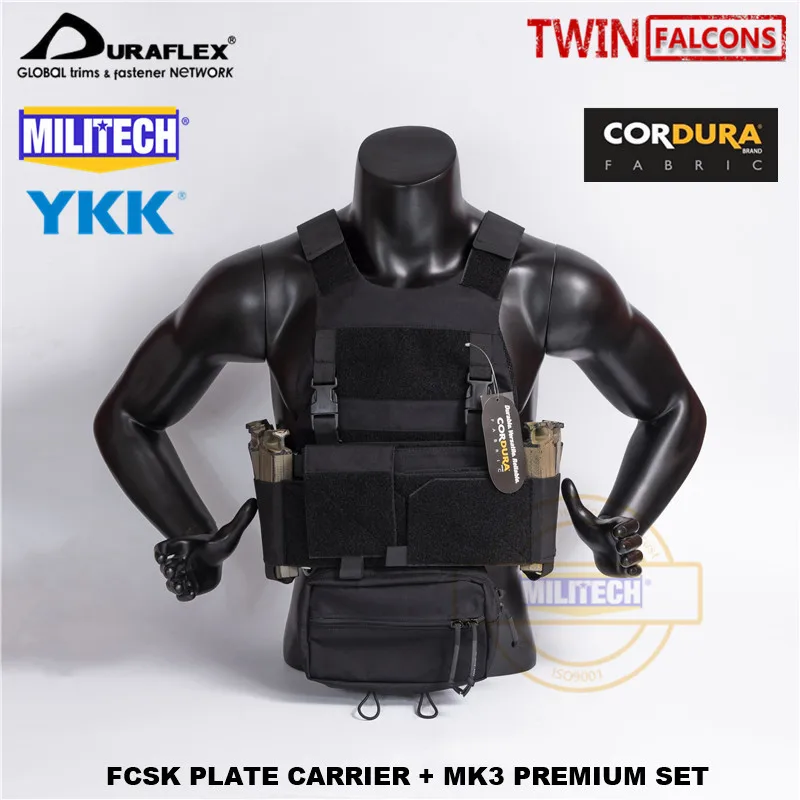 MILITECH TW FCSK BK CQC MOLLE MK3 нагрудная установка Премиум набор военный боевой штурмовой тактический жилет полицейский корпус Броня пластина Перевозчик