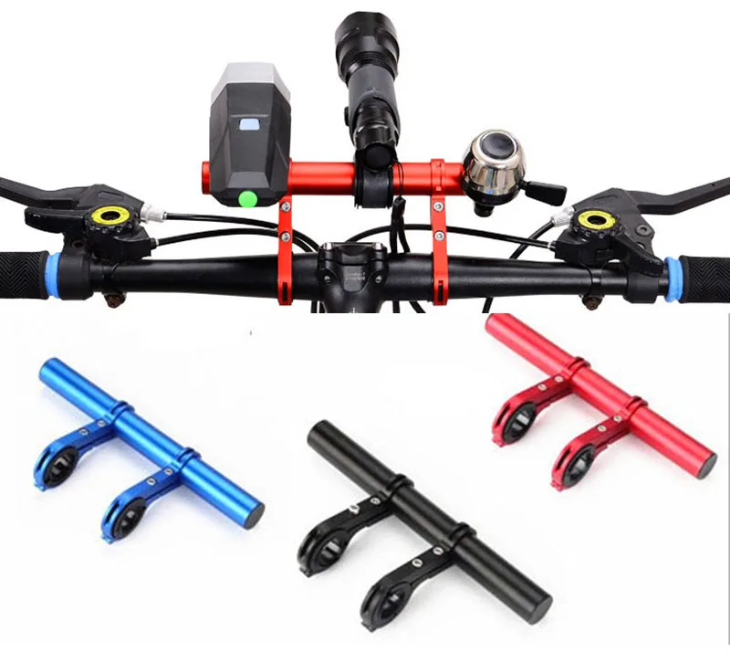 

Bike Extender Mount Bracket Handle Bar Bicycle Computer Flashlight Phone Holder 3 Colors Mountain Bikes Road Bicycle Accessories