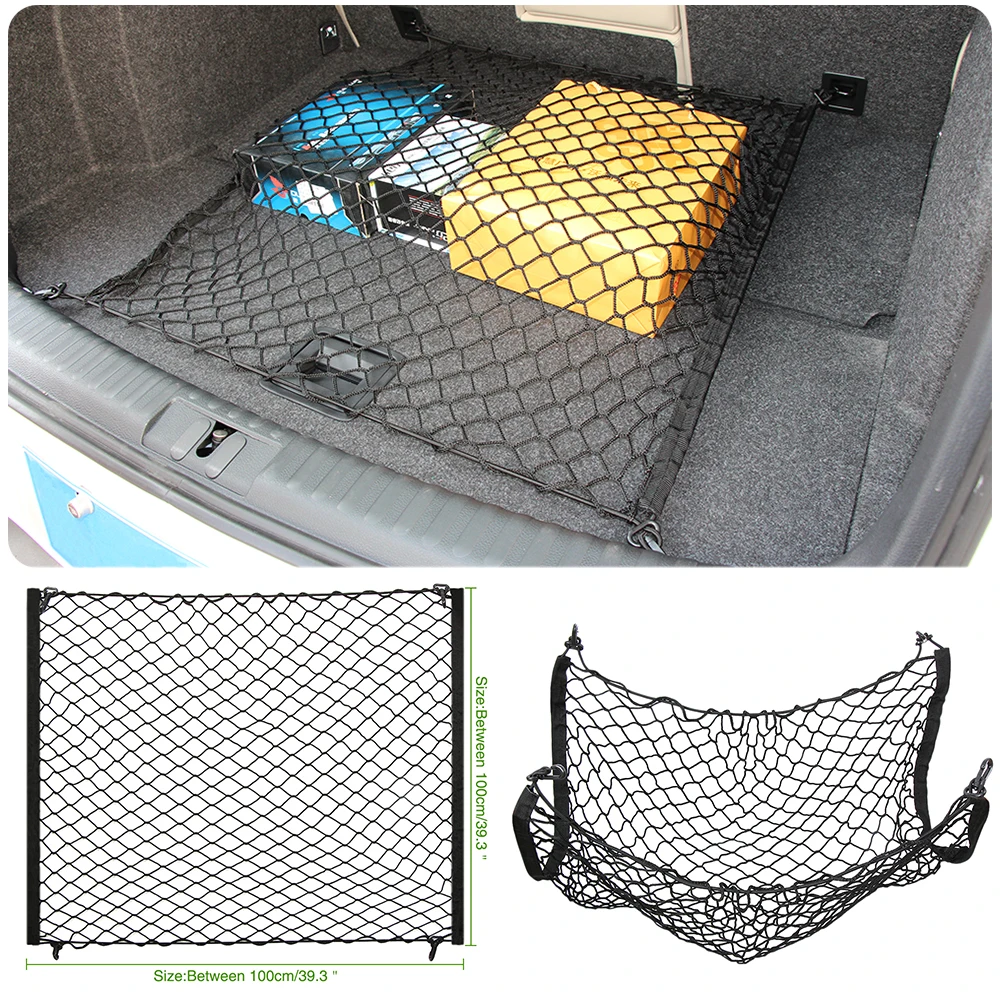 4 HooK Car Trunk Cargo Mesh Net Luggage Cover For Ford Focus 2 Focus 3