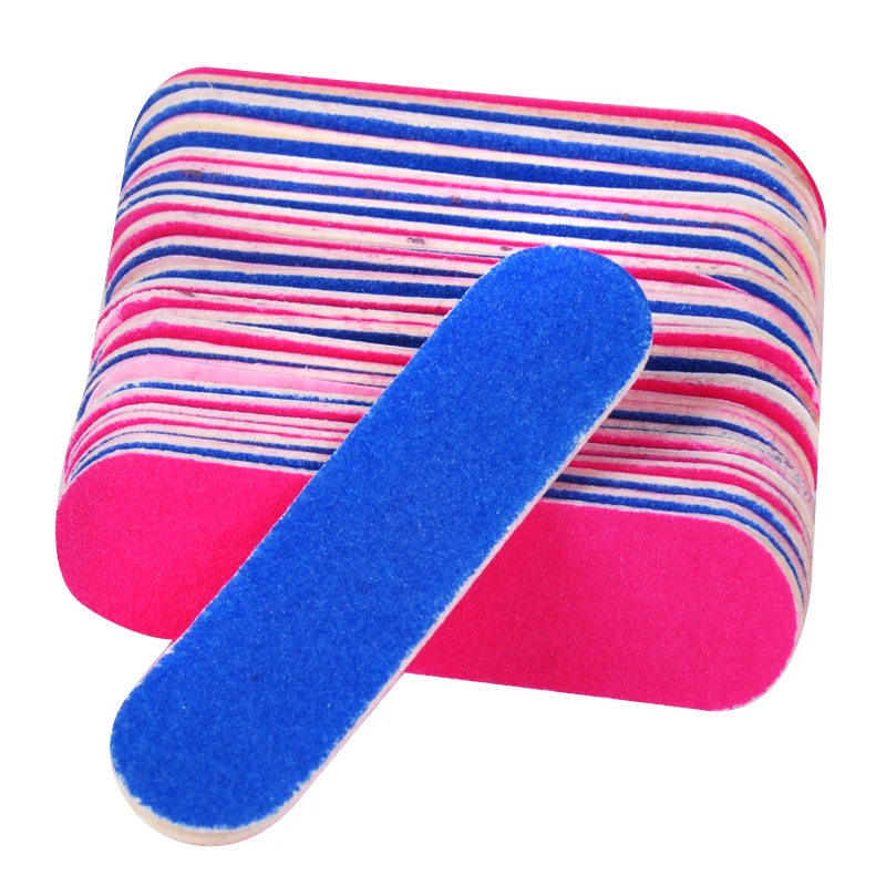 100pcs 100/240 Grit Professional Nail Files Nail Buffer Buffing Slim Nail Tools Nail Filein