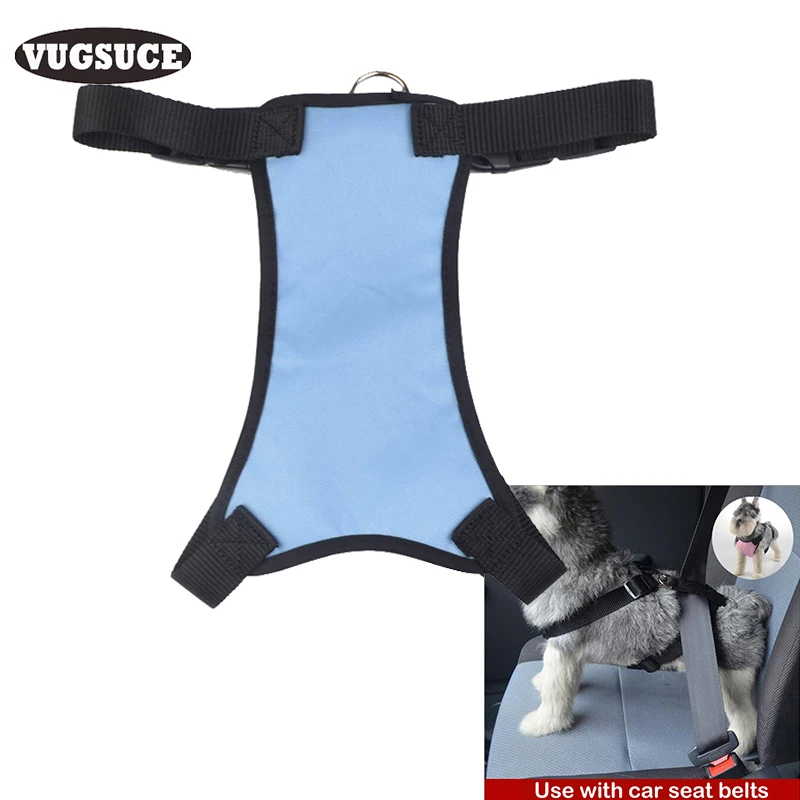 XPangle Dog Harness Vest Mesh Adjustable Car Vehicle Seat Belt Multi-function Chest Straps for Small Medium Dogs Pet Products | Дом и сад