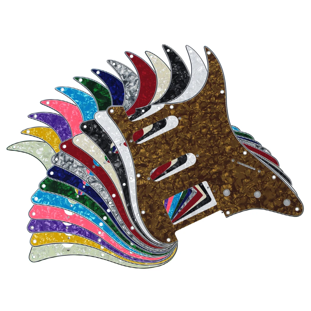 

13pcs Mixed Pearl Colors 11 Hole SSH Electric Guitar Pickguard Scratch Plate for FD Strat Guitar Accessories
