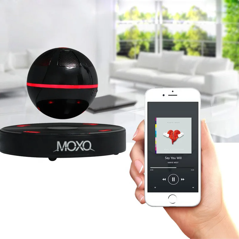 MOXO X - 1 Magnetic Levitation Bluetooth 4.1 Wireless Speaker Subwoofer Re-Chargeable Portable Sound Box | Электроника