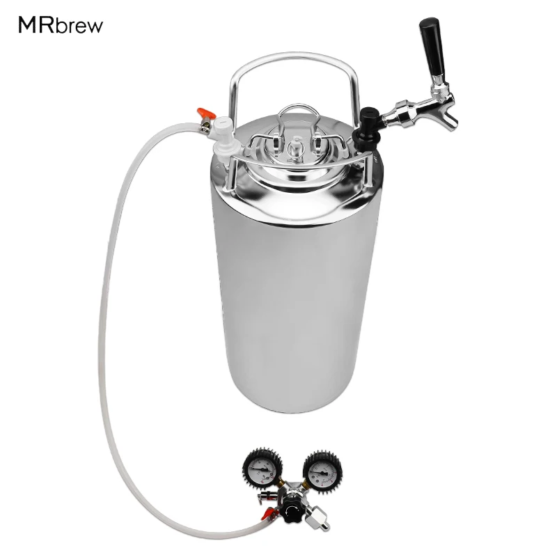 5Gallon Stainless Steel 304 Beer Keg Bottles Fresh with Draft Beer