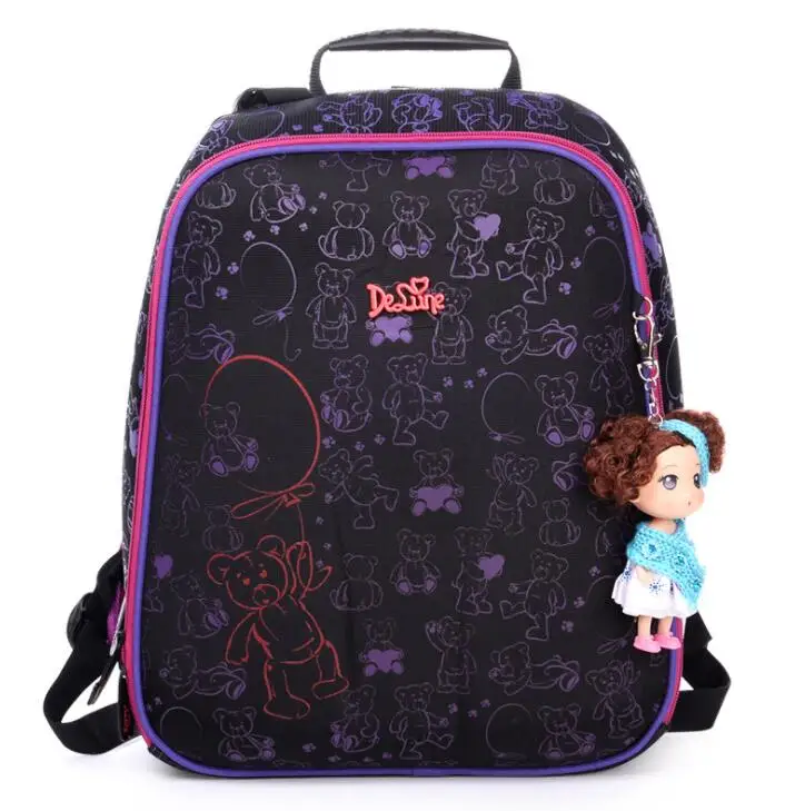 

High Quality Nylon Satchel Waterproof Orthopedic book bag Cute cartoon children school bags for girls printing backpack