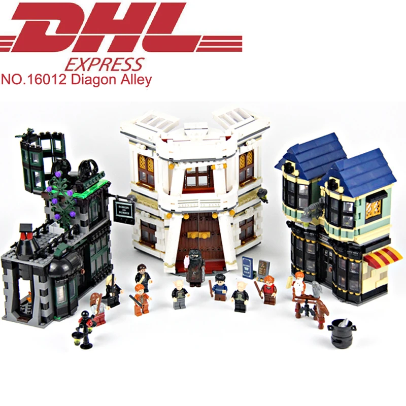 

Lepin 16012 2025Pcs Movie Figure The Diagon Alley Model Building Kit Blocks Bricks Educational Toy For Children Compatible 10217