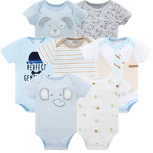 Kavkas/ летняя одежда для маленьких мальчиков хлопковая одежда с короткими рукавами для маленьких мальчиков vetement bebe ropa bebe 3, 6, 9, костюм для новорожденного