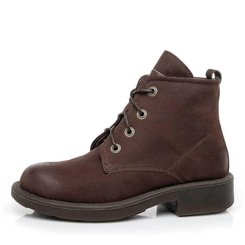 

Handmade real sheepskin art tube in the wild comfortable casual boots women's boots