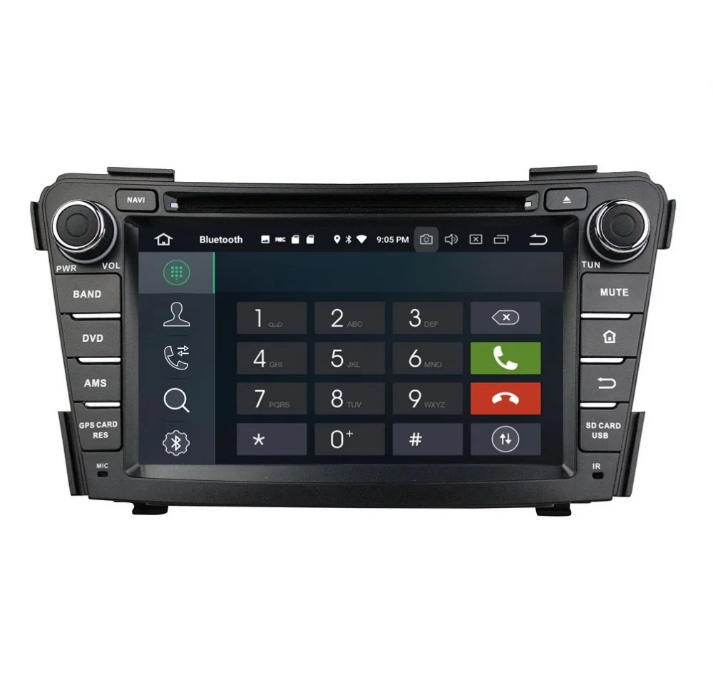 Best 7" Android 8.0 Car Stereo Radio DVD GPS Multimedia Navigation for Hyundai I40 2011-2016 4GB RAM Bluetooth WIFI Mirror-link 8