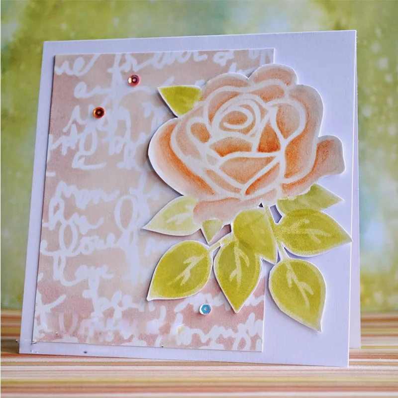 

Love Letters Stencil for DIY Scrapbooking Decorative Embossing Paper Cards Crafts Plastic Templates Drawing Sheets 6x6inches