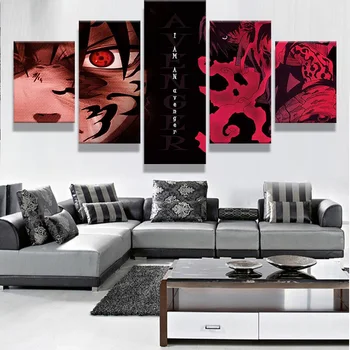 

5 Pieces HD Print Canvas Painting Cartoon Naruto Picture For Modern Decorative Bedroom Living Room Wall Art Decor