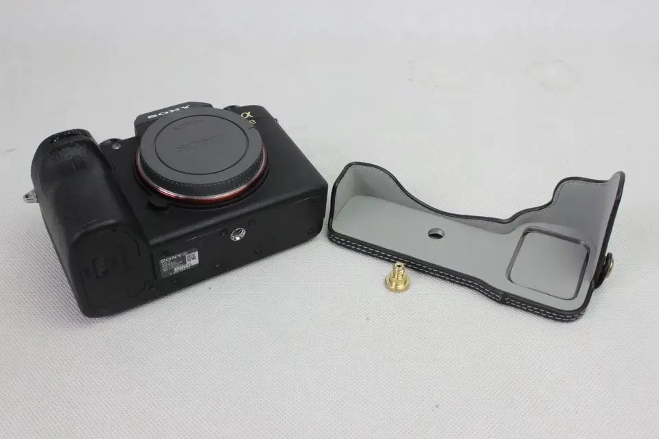 Чехол для камеры из натуральной кожи полукорпус Sony A7III A7R3 A7RIII A7R Mark 3 A7RM3 A9 с