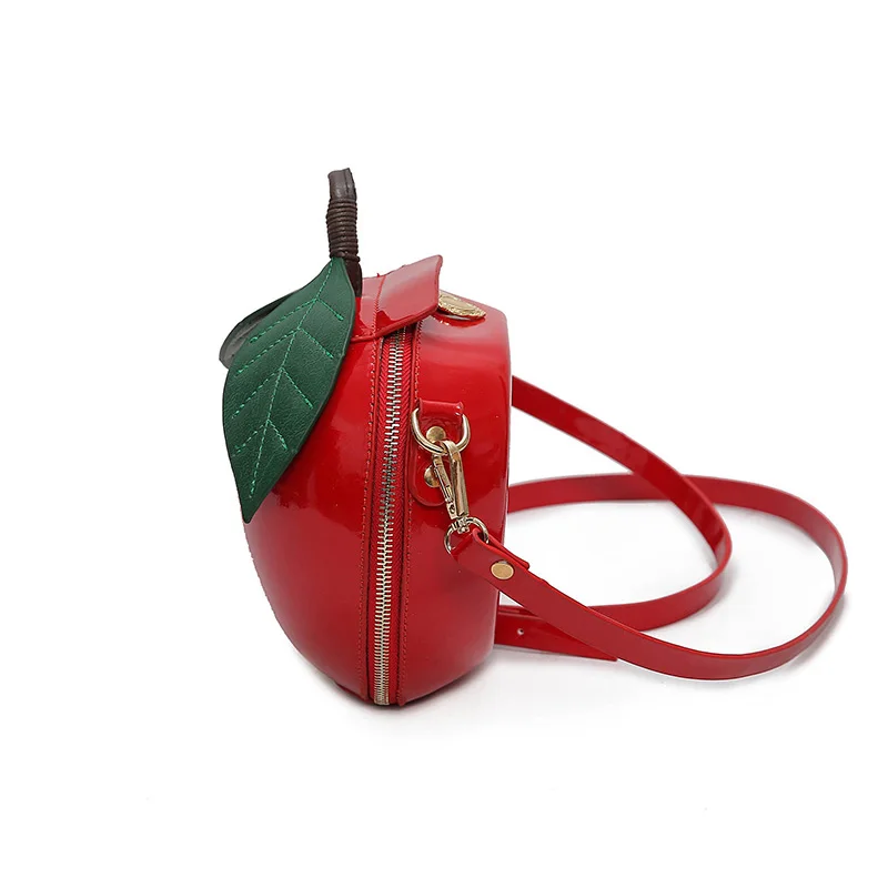 2018 Newest Hot Cute Cartoon Bags Apple Shape Shoulder Bag for Girls Mini Crossbody Bags Personality Purse Fashion Messenger Bag (8)