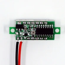 Мини цифровой вольтметр измеритель напряжения 0,28 дюймов светодиодный экран аксессуары для электронных деталей Цифровой вольтметр