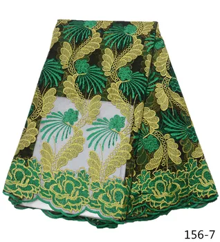 

2019 High Quality Nigerian Tulle Lace Fabrics Latest Embroidery Mesh African Lace Fabric Bride French Net Lace Fabric 156