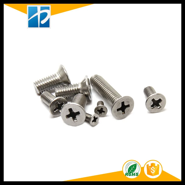 

250PC Metric thread M1.2*3,4,5,6,8 stainless steel philips flat head micro CSK electric model machine toy m1.2 screw