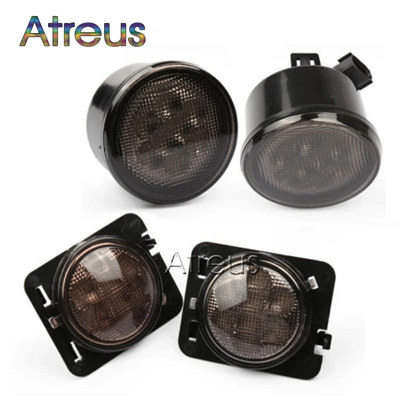 Car LED Front Turn Singal & LED Side Marker Lamp Bulb Kit For Jeep