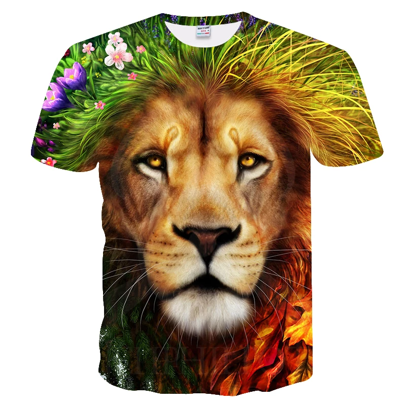 New Brand 3d T-shirt Animal Lion Shirt Camiseta 3d T Shirt Men Funny T Shirts Mens Clothing Casual Fitness TeeTop Tiger Tshirt