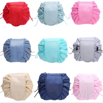 

Women Drawstring Cosmetic Bag Fashion Travel Makeup Bag Organizer Make Up Case Storage Pouch Toiletry Beauty Kit Box Wash Bag