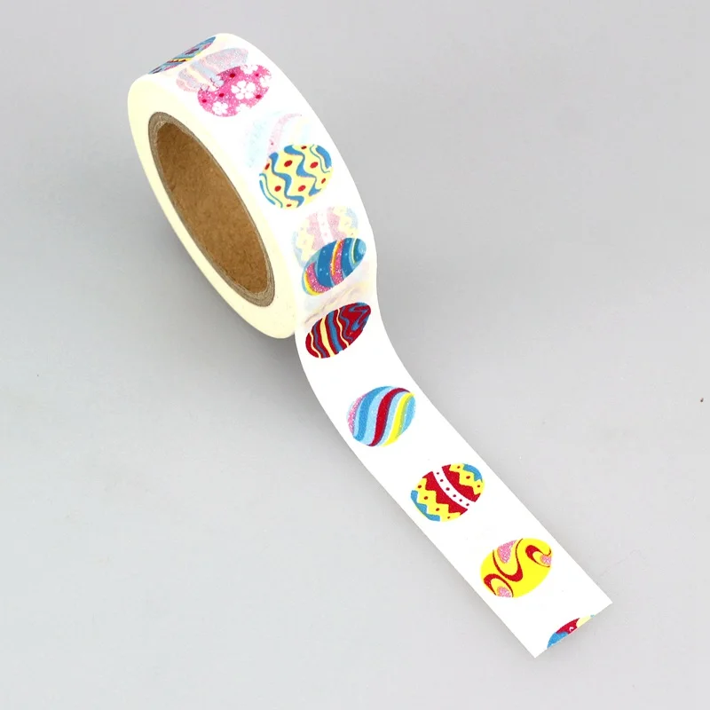 

15mm x 10m Print Easter Egg Japanese Washi Tape Office Adhesive Scrapbooking Tools Kawaii Decorative Christmas Cute Craft Gift