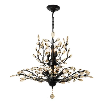 

Creative Art Deco Pendant lamp Modern K9 Crystal Chandelier lighting Tree Leaf for Bedroom kids LED Lamps Fixtures AC 110V/220V