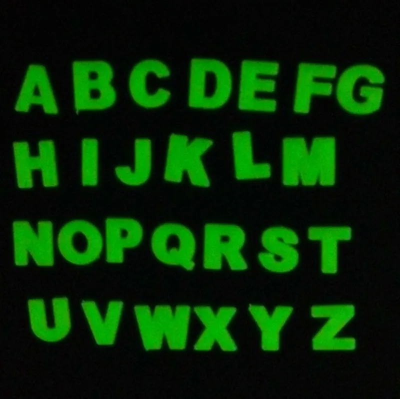 26pcs/bag Luminous English Letters Stickers Bedroom Florescence Painting Toy PVC stickers Glow in the Dark Toys for kids