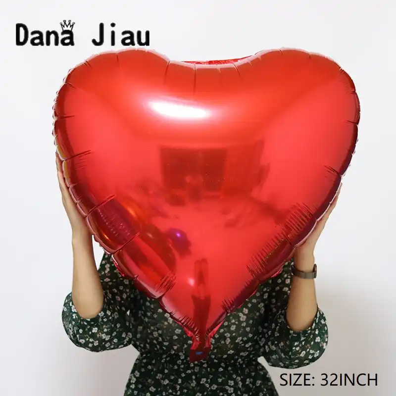 32 inch Heart Love Shape Foil Balloons HELIUM//AIR BALLOON Birthday WEDDING party