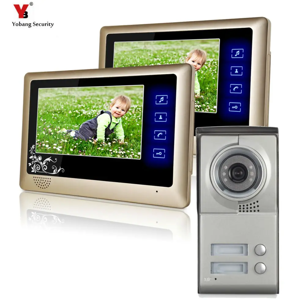 Yobang Security 7\ door entry intercom system door access control system Building gate Video intercom access systems doorbell